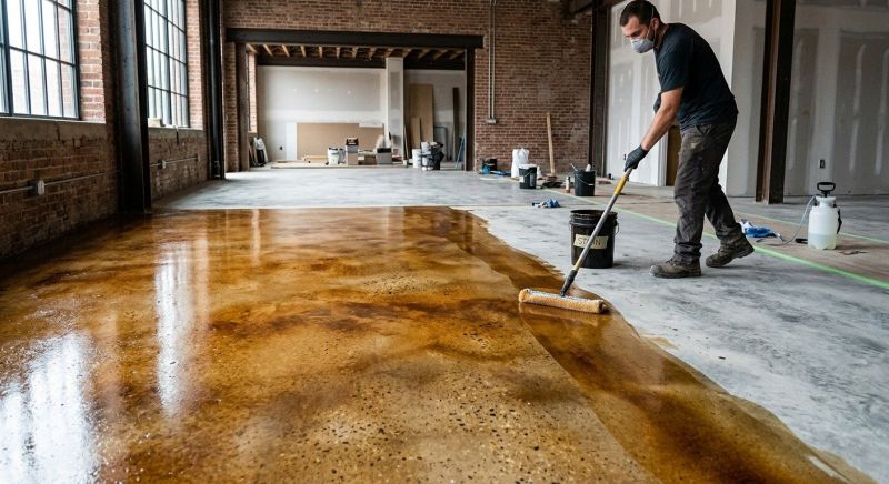 Cement Staining in Fort Worth, TX