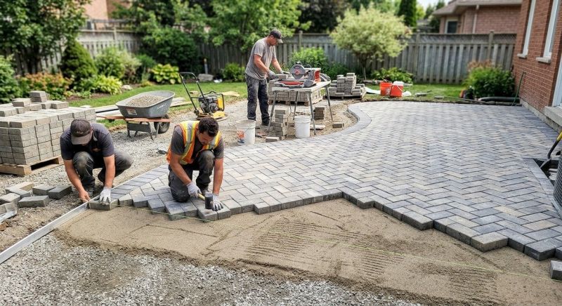 Clay Pavers Installation in Boston, MA