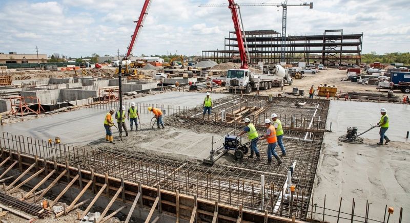 Commercial Slab Installation in Harrisburg, PA