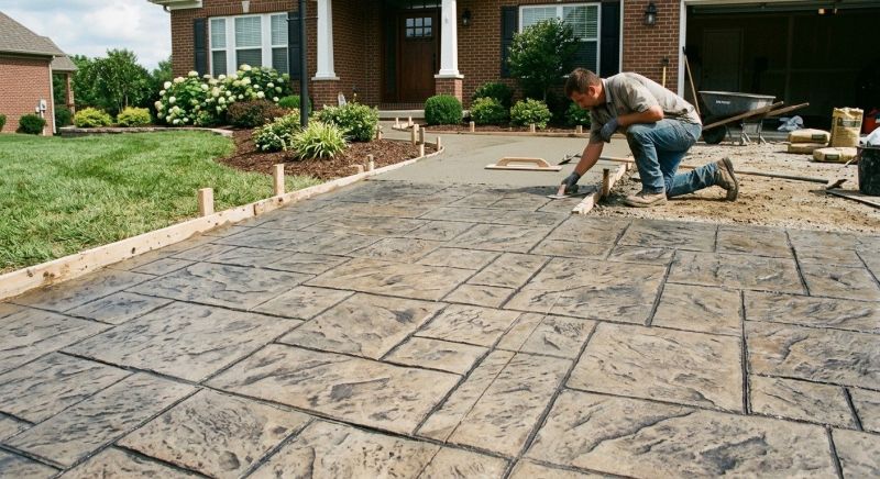 Driveway Stamping in Dallas, TX