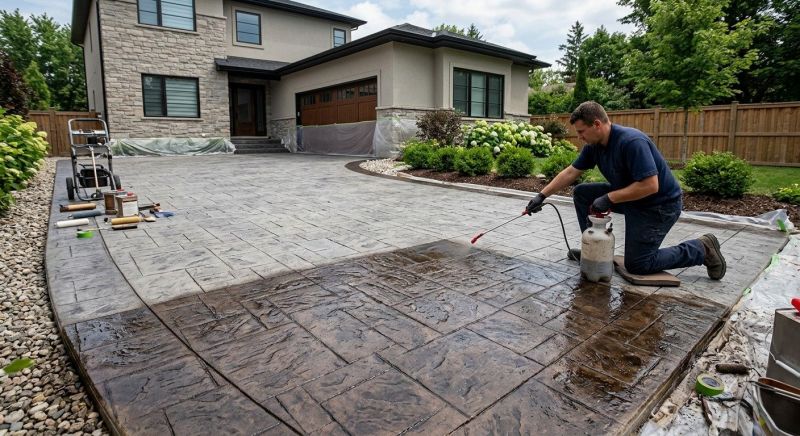 Interior Concrete Staining in Fort Worth, TX