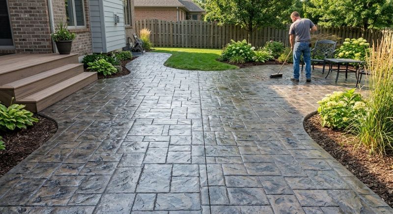 Stamped Concrete Construction in Frisco, TX