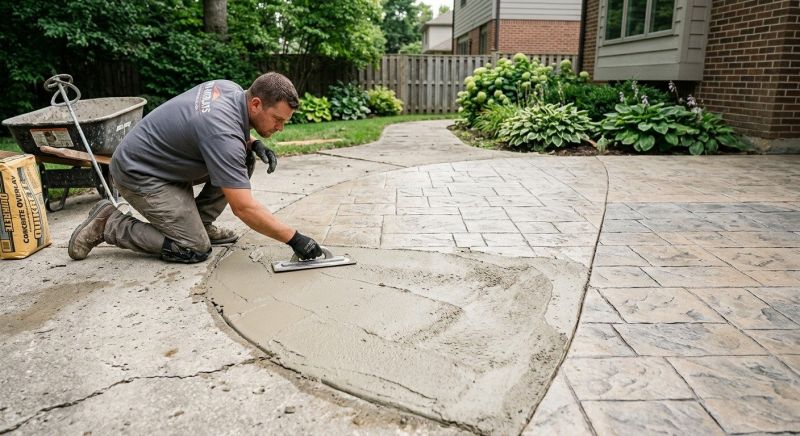 Stamped Concrete Installation in Corpus Christi, TX