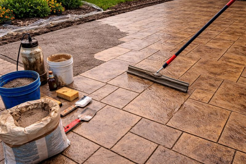Tinted Concrete Installation in Corpus Christi, TX